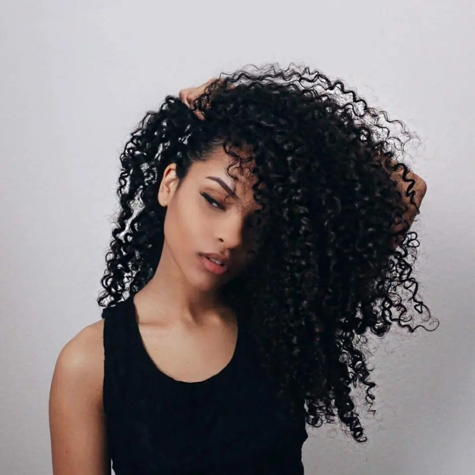 Curly hair
