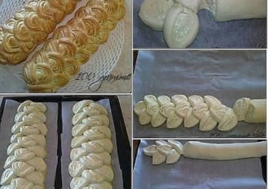 Красивая выпечка из дрожжевого теста
