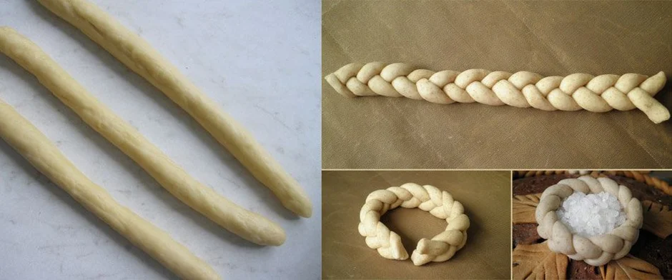 Украшения из теста для каравая
