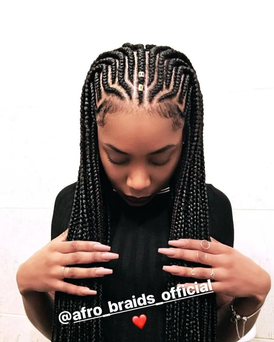 Афрокосы box braids