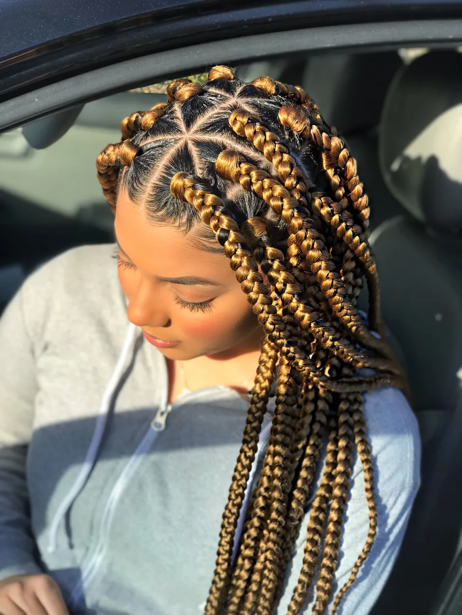 Афрокосы box braids