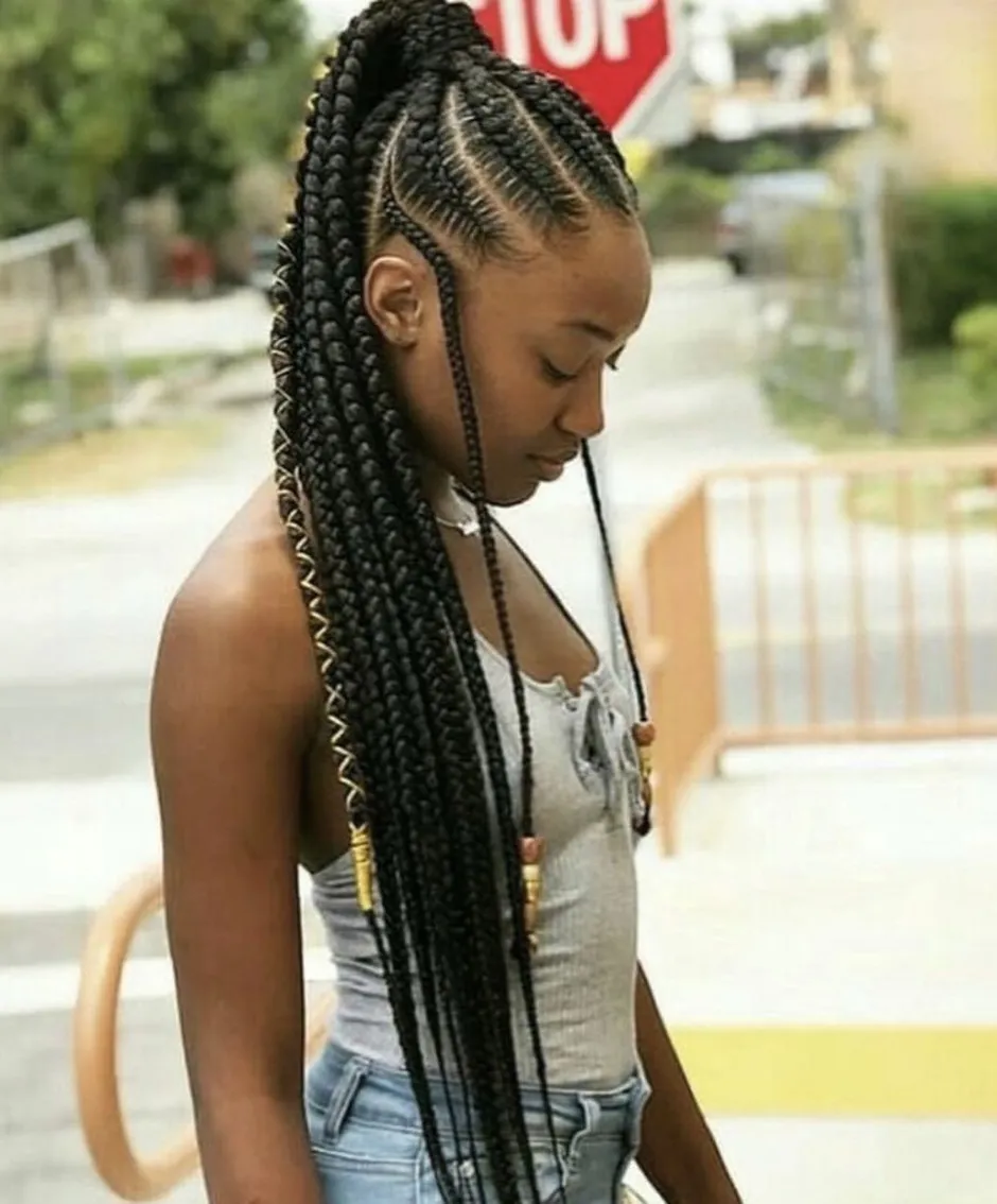 Braids прическа глянец