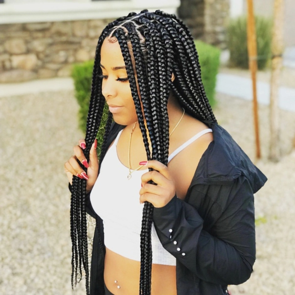 Афрокосы box braids