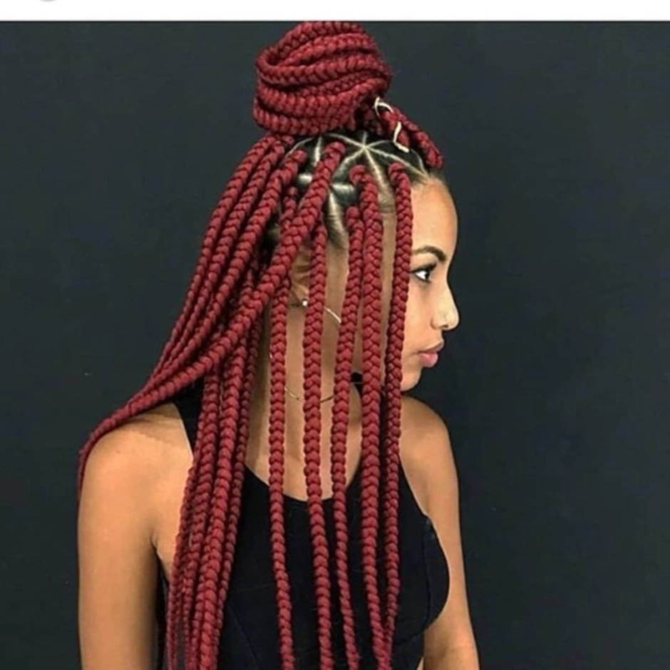 Афрокосы сенегальские короткие