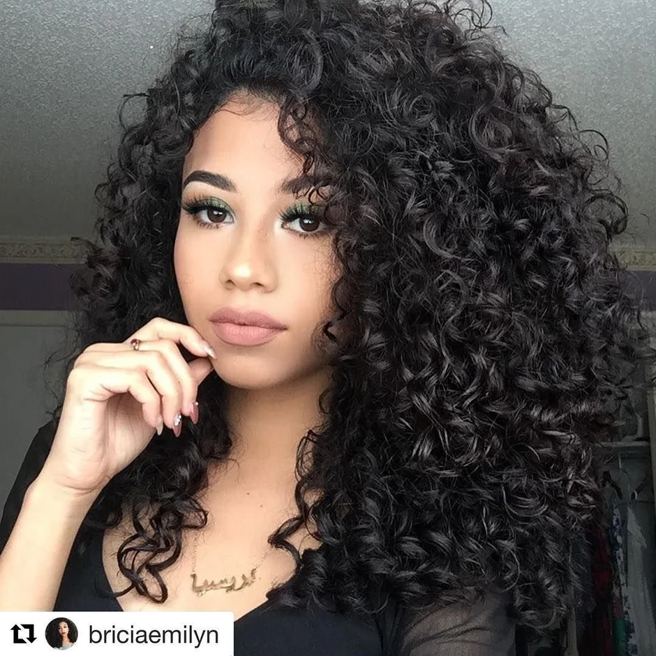 Curly hair