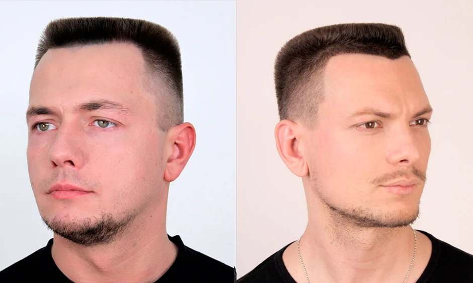 Стрижка полубокс мужская