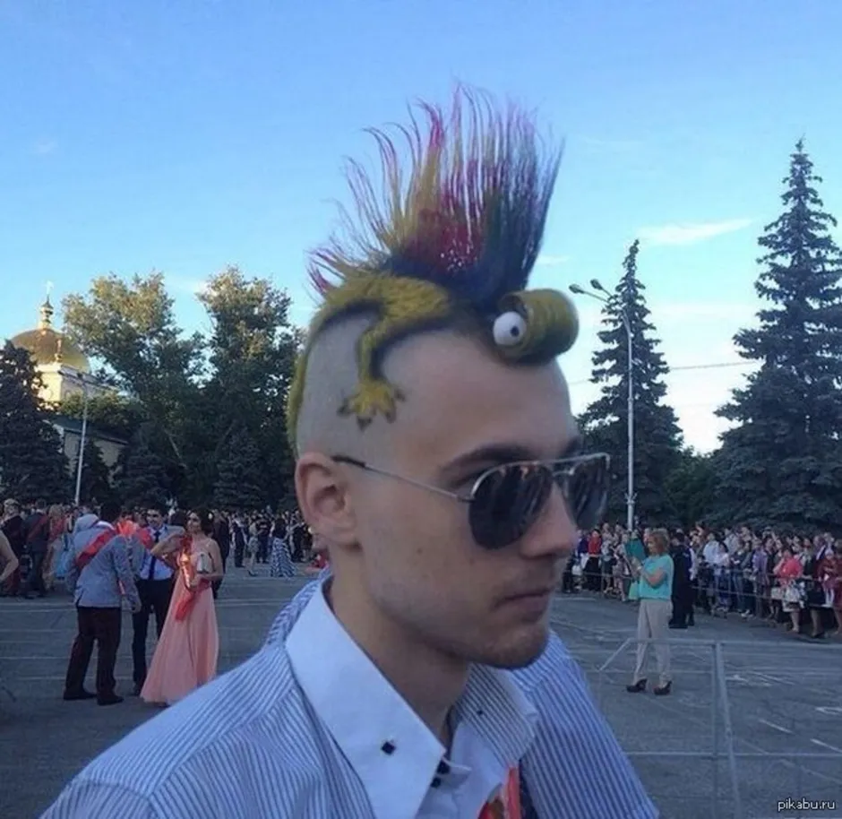 Причёски мужские смешные