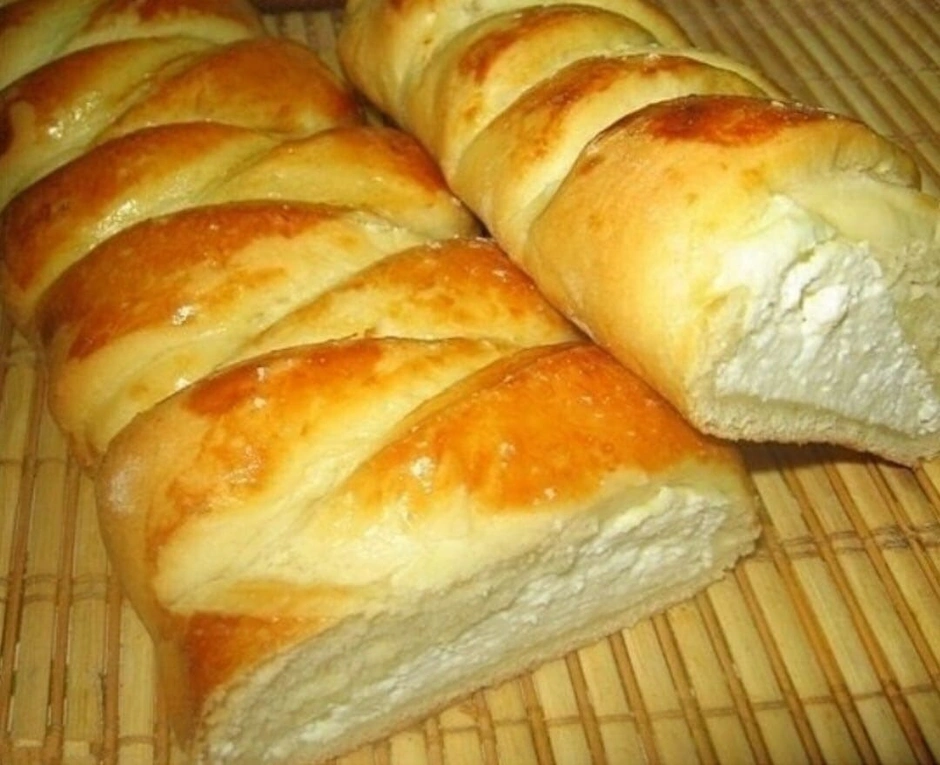 Плетенка с творожной начинкой