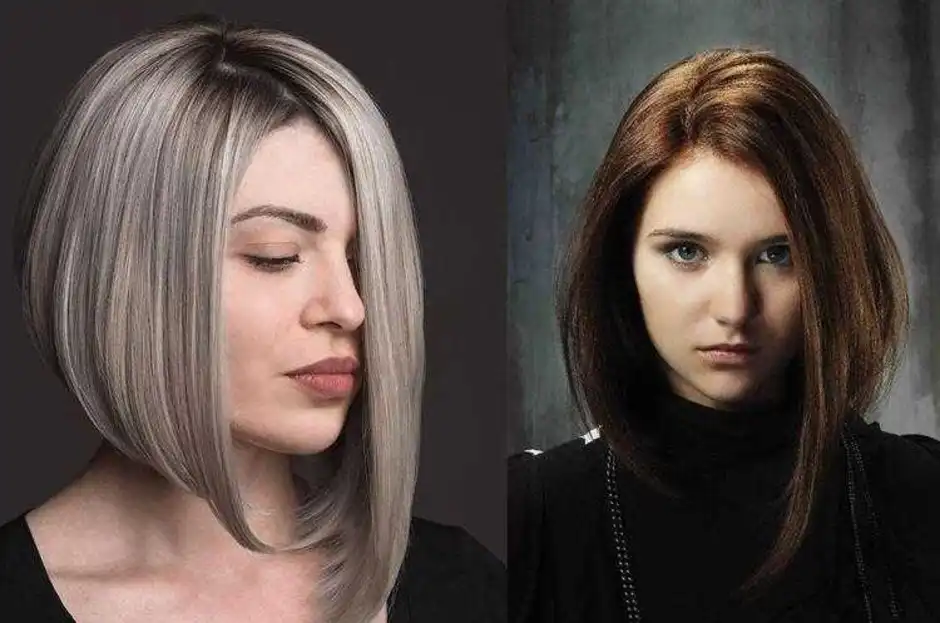 Удлиненное асимметричное каре без челки