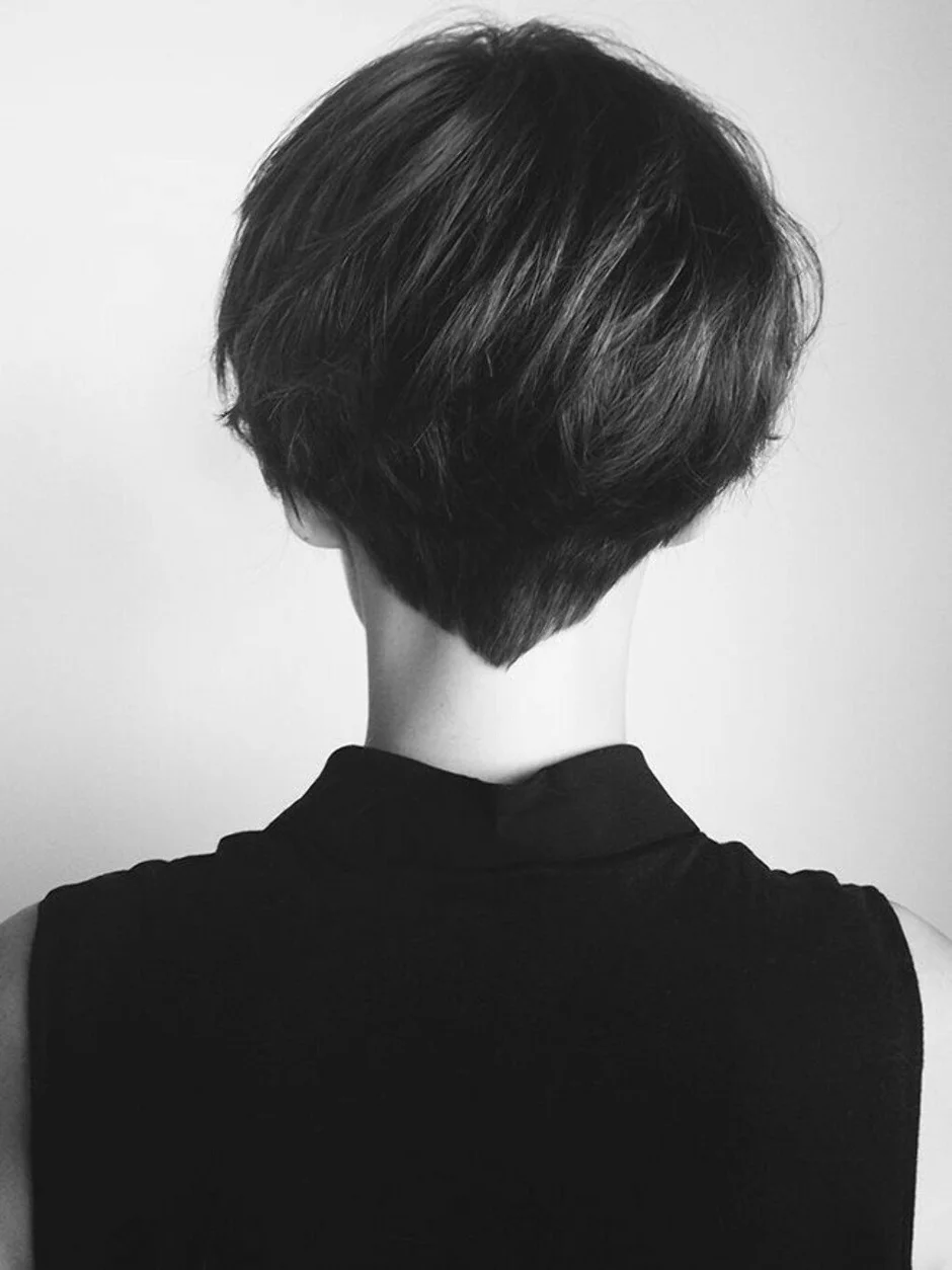 Короткие стрижки сзади