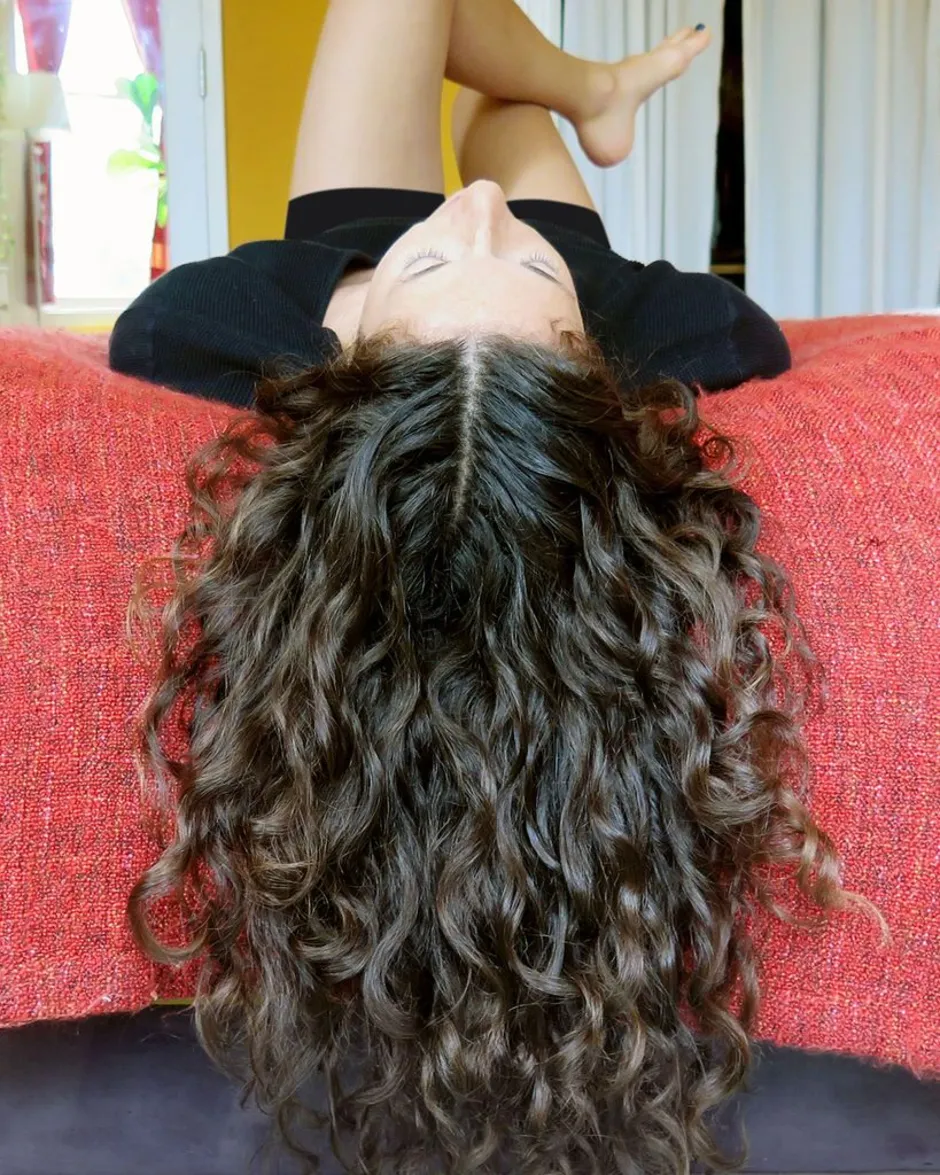Curly hair