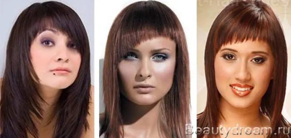 Стрижка косой челки с углом