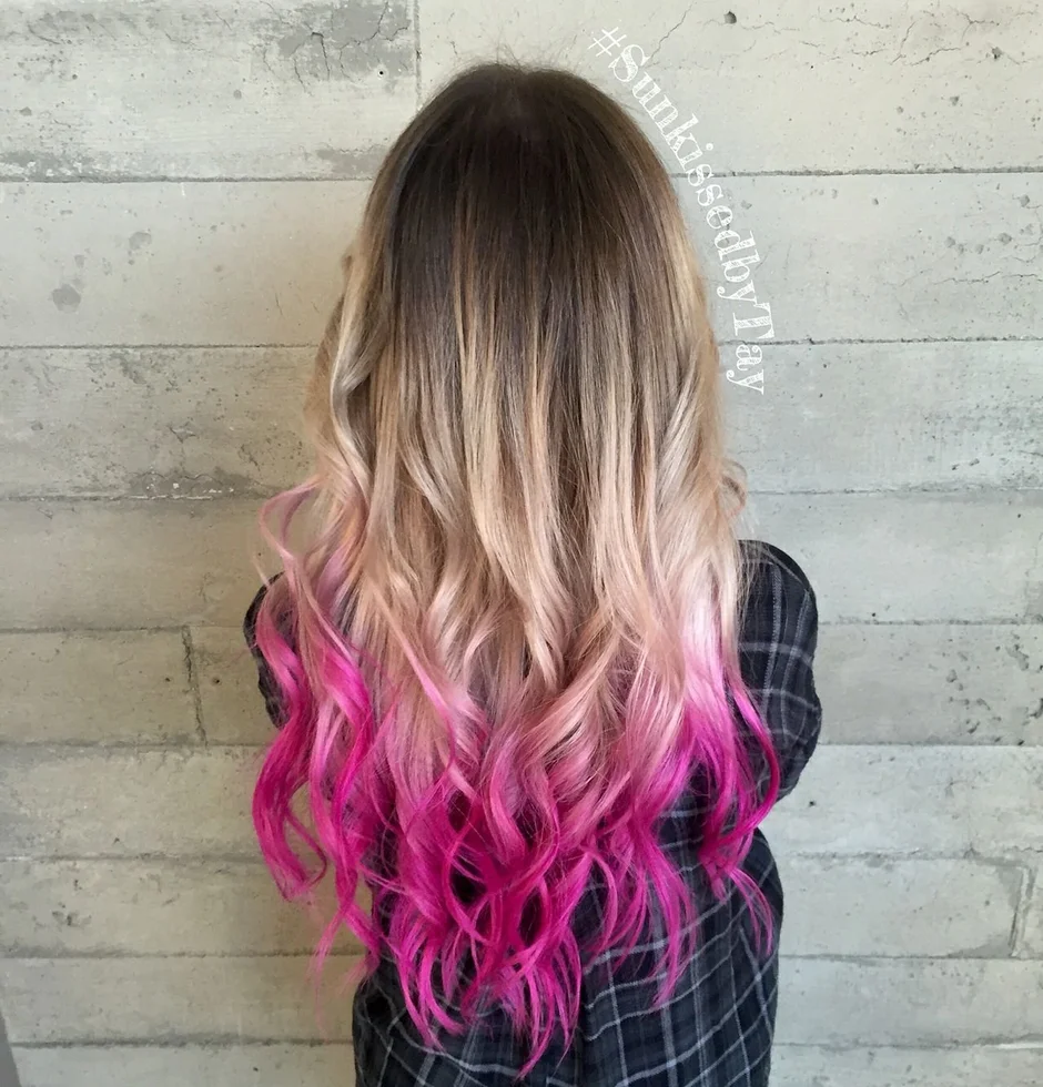 Dip dye окрашивание