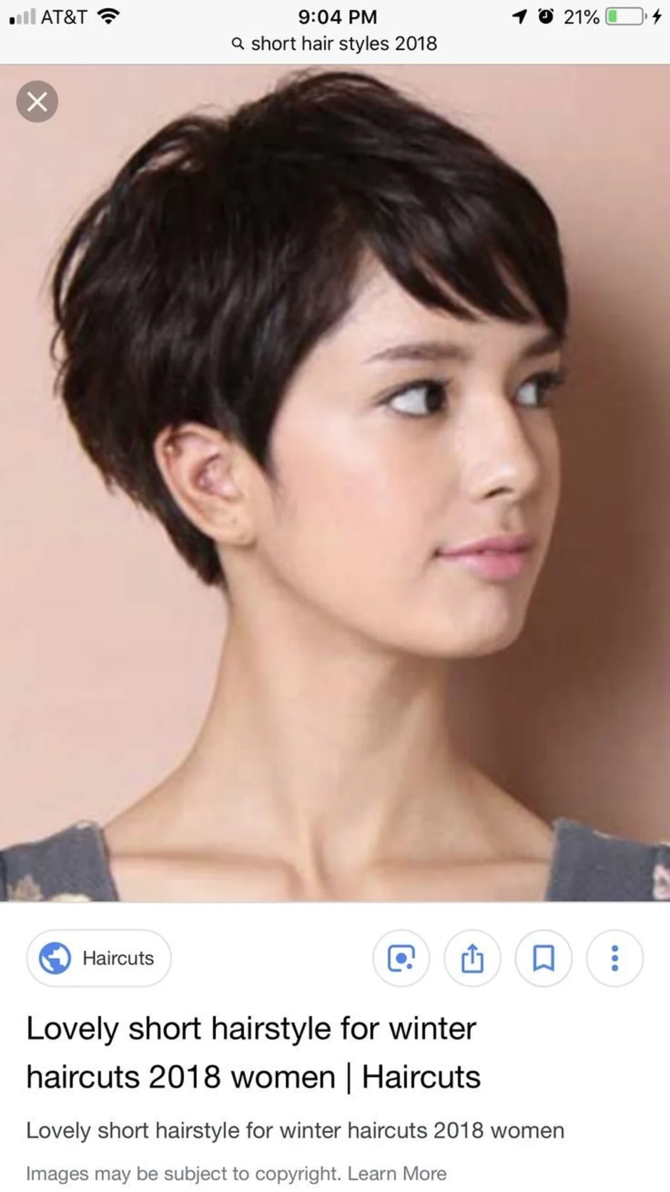 Short haircut