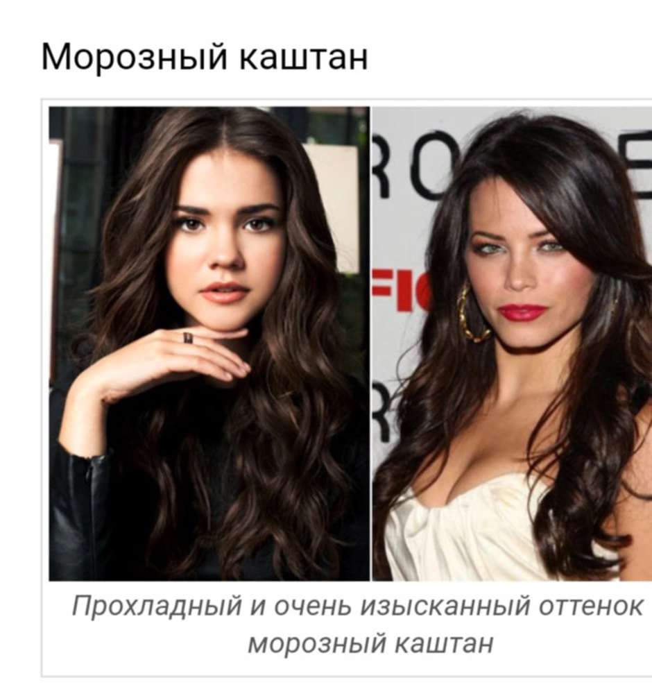 Темный цвет волос