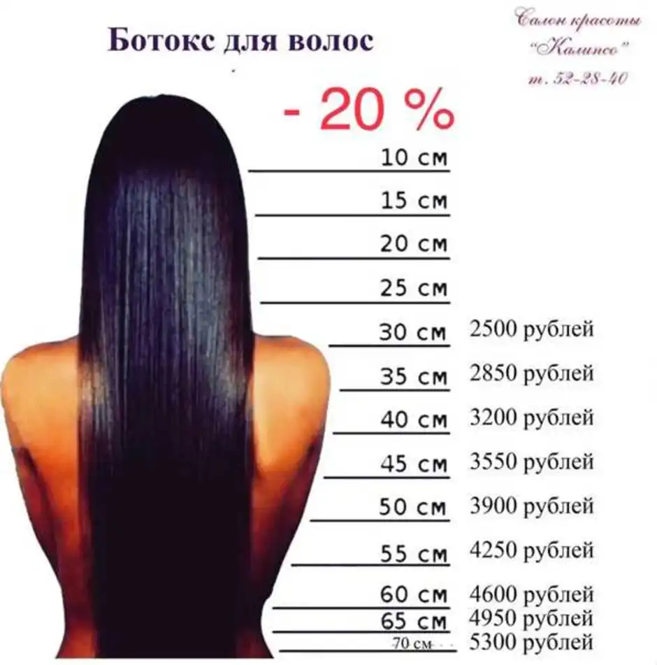 Прейскурант на кератиновое выпрямление волос