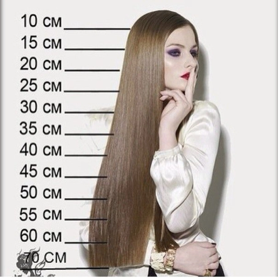 Длинные прямые волосы