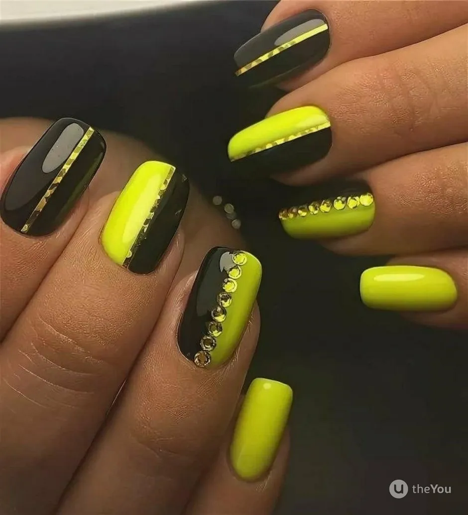Шеллак желтый дизайн