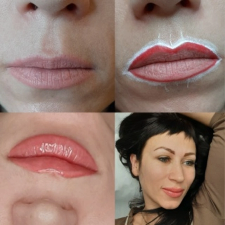Пм губ акварельная техника