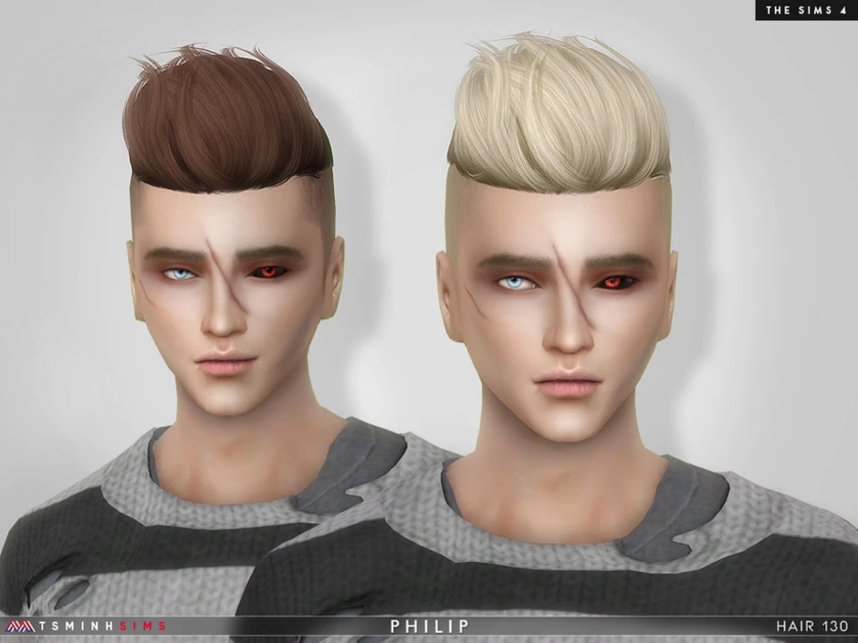 Sims 4 лысая прическа