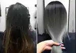 Осветленные черные волосы фото