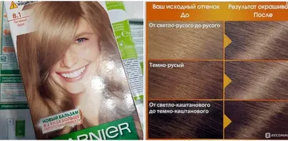 Гарньер русый фото волос