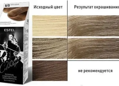 Краска для волос коричневая эстель фото
