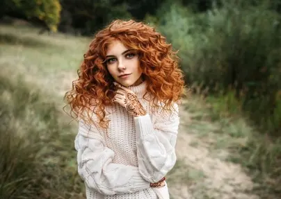 Рыжие волосы кудри фото