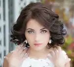 Прически на каре фото на свадьбу