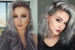Седой цвет волос фото