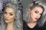 Седой Цвет Волос Фото