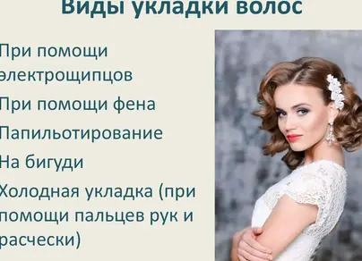 Названия укладок волос с фото