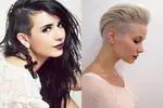Стрижки С Рисунком Женские Висок