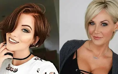 Фото стрижки один бок короче другого