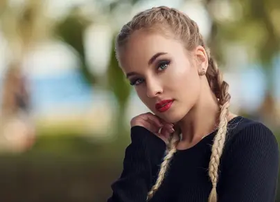 Девушки с косами фото