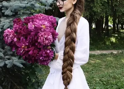 Длинная коса фото