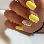 Маникюр Лимонного Цвета Фото