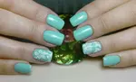 Маникюр мятного цвета фото