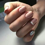 Маникюр на квадратные ногти фото тона