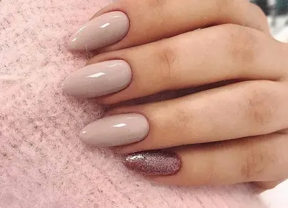 Миндаль на короткие ногти фото