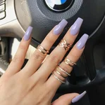 Однотонные ногти квадрат фото