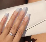 Однотонные Ногти Квадрат Фото
