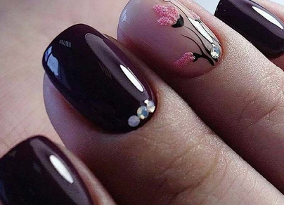 Маникюр на короткие ногти фото