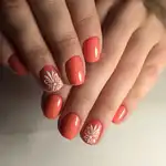 Коралловый Цвет Фото Ногтей